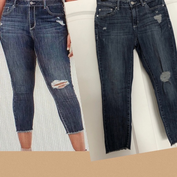 LC Lauren Conrad Denim - Vintage LC Lauren Conrad Skinny Capri Ripped Jeans